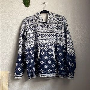 Knitted hoodie